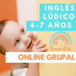 Cursos Inglés Lúdico 4 a 7 años Online Grupal PensarisKids